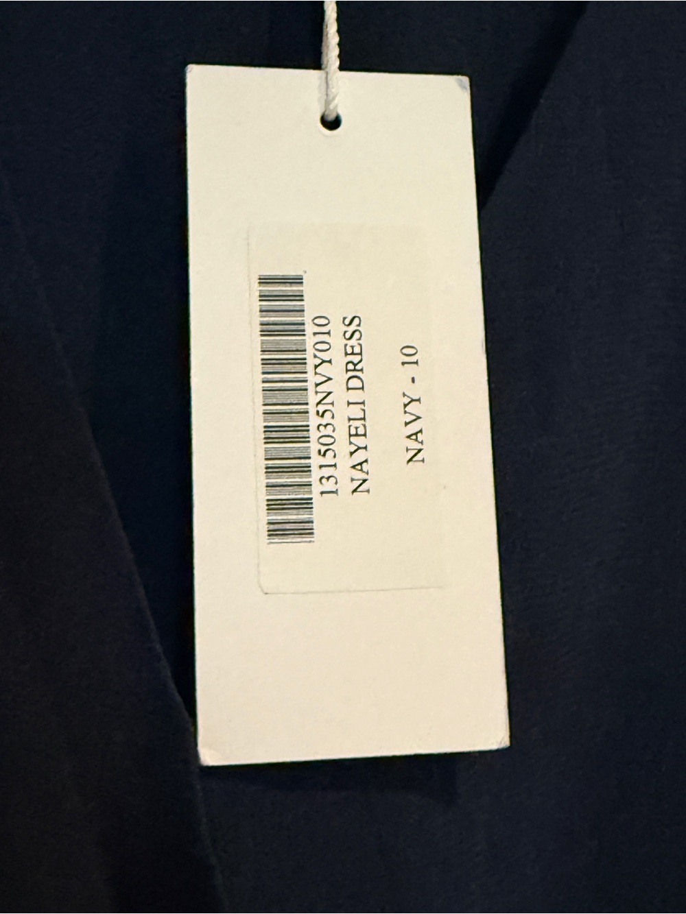 Reformation Nayeli Dress Navy Blue Cap Sleeve V Neck Size 10 - Picture 6 of 9